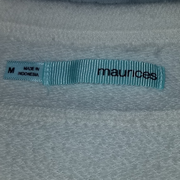 Maurices Scoop Neck High Low print sweatshirt - Picture 2 of 3